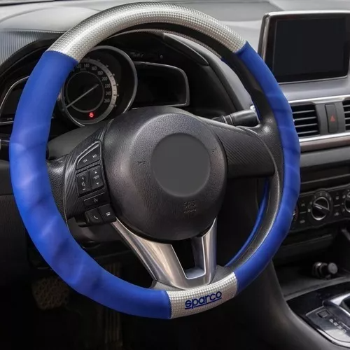 Cubre Volante Y Cinto Cinturón Deportivo Azul Calidad Sparco – Autoplus  Accesorios